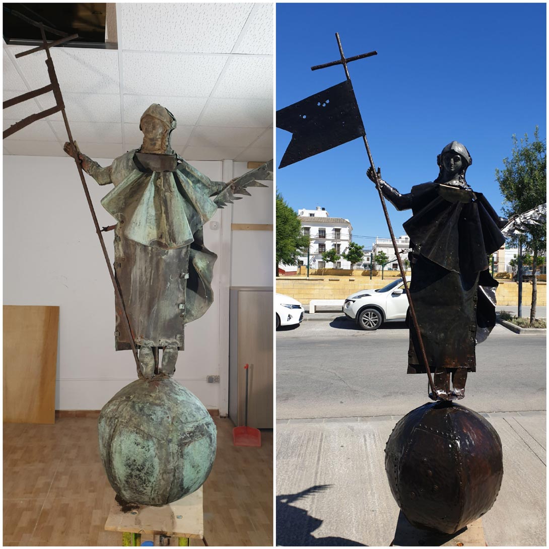 veleta-2 VELETA “SANTA JUANA” DE LA IGLESIA NUESTRA SEÑORA DE LA GRANADA DE MOGUER